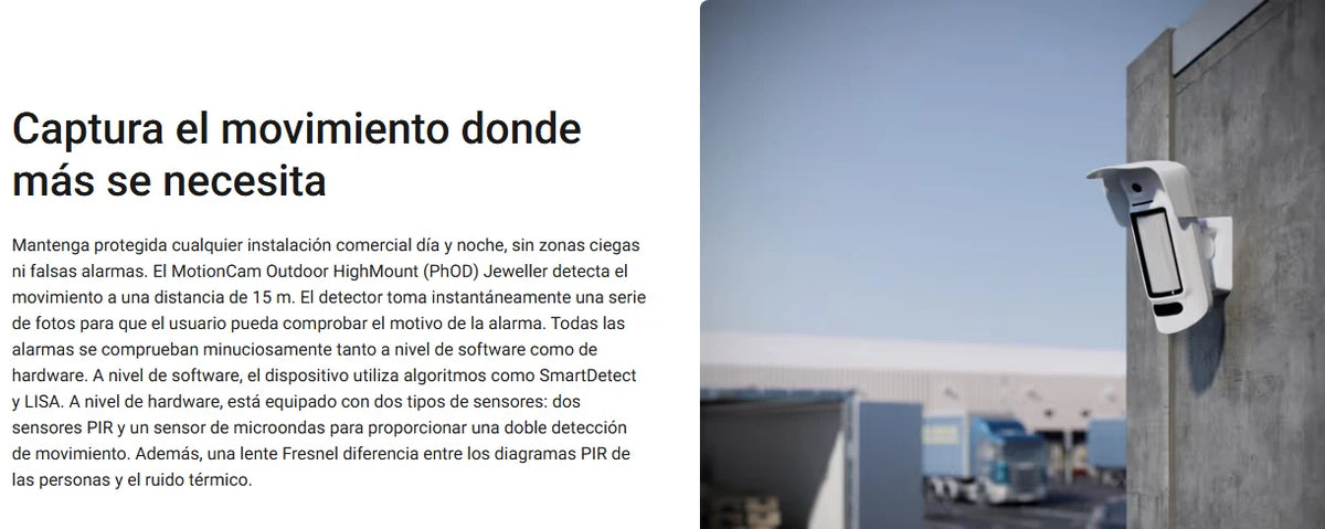 Foto-Detector Exterior en Altura - PHOD (con petición de fotos)